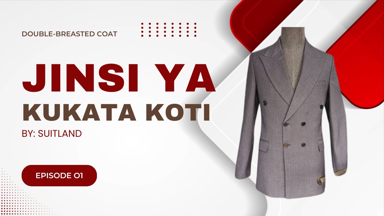 Jinsi ya kukata double-breasted koti- Vitambaa Vya Ubavuni